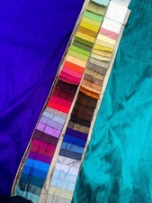 Luxurious 100% Plain Dupion Raw Silk Handloom Dress Curtain Fabric 54" wide