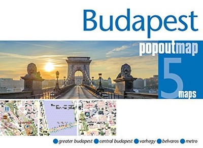 BUDAPEST POPOUT MAP (POPOUT MAPS) *Excellent Condition*