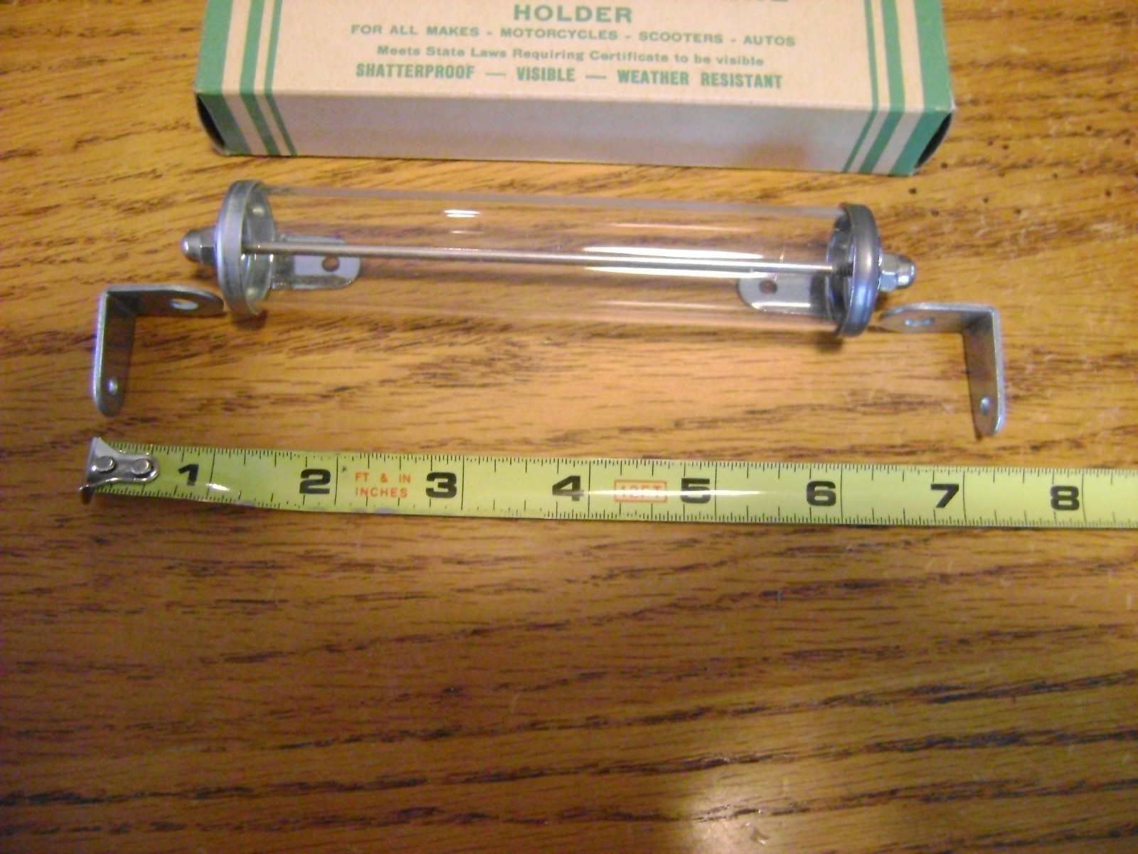 NOS 1960s vintage license plate registration holder  BSA TRIUMPH HONDA CB750 305