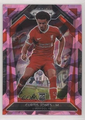 2020-21 Panini Prizm Premier League Retail Pink Ice Prizm Curtis Jones #249 a4e