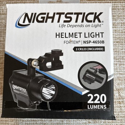 Nightstick NSP-4650B Forge Helmet-Mounted Multi-Function Flashlight, 2 CR123