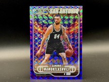 2024-25 Topps Chrome-  Sandro Mamukelashvili #186 Purple Geo Refractor /129 