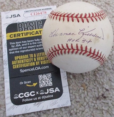Harmon Killebrew (d. 2011) Signed & Inscribed OAL Baseball JSA Authentic TWINS