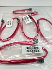 Lot of 5x Supermicro CBL-0044L SATA 6Gbps 24" Flat Cable Straight NEW
