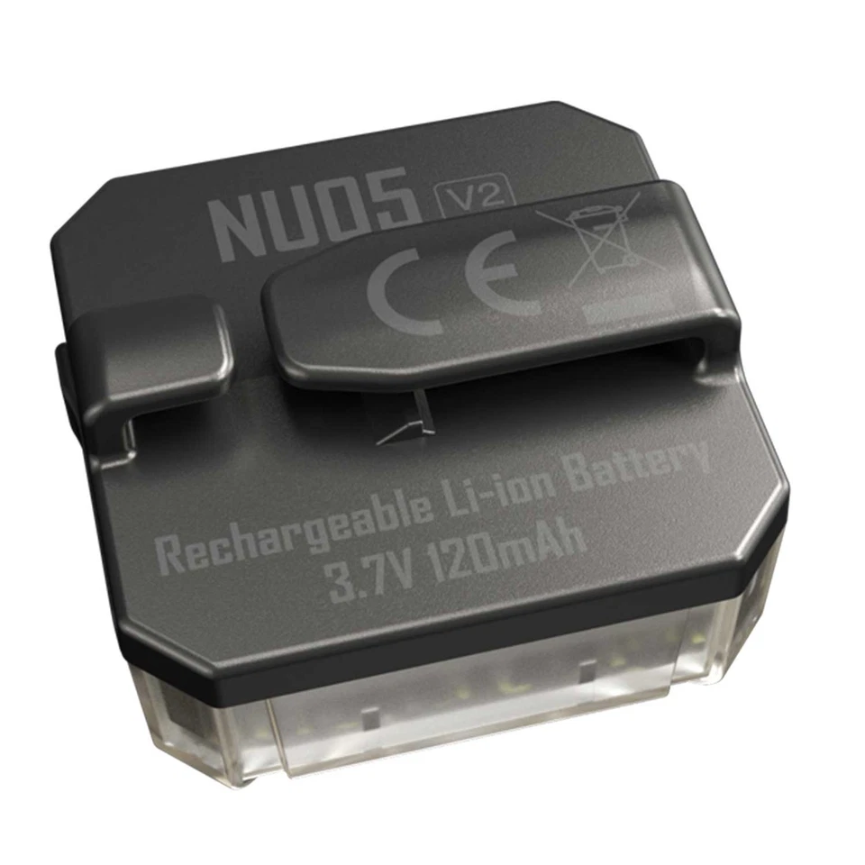 Nitecore NU05 V2 – Mini LED Warnlicht mit 40 Lumen Weißlicht, Rotlicht & USB-C - Bild 3 von 4