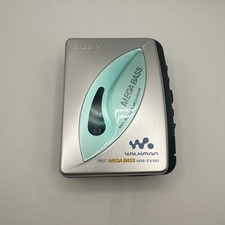 Sony WM-EX190 Walkman Mega Bass Tested Working Silver AVLS Vintage