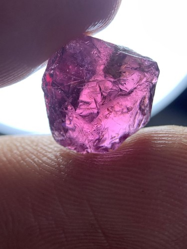 8.15 Carats Nice Piece Facet Grade Hot Pink Umbalite Garnet Rough @tanzania