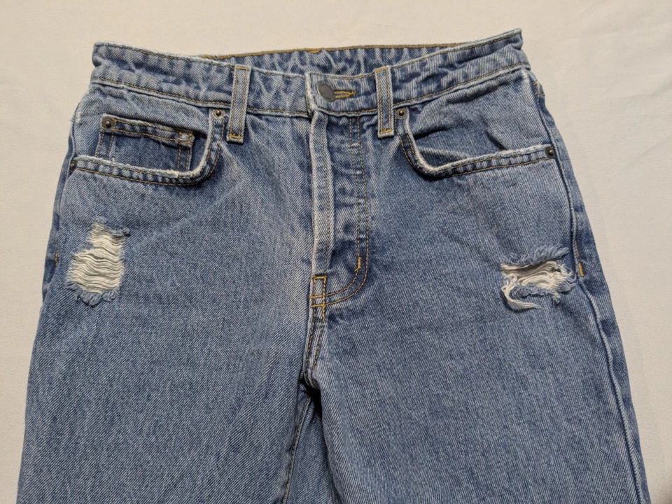 Jeans azules recortados CARMAR Los Angeles Distressed Denim - 25 para mujer Foto 4 de 4
