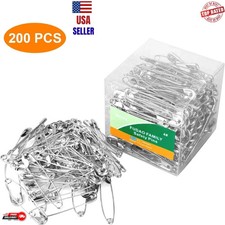 NiftyPlaza 200 Extra Large Safety Pins, Size 2 Inch, Quilters Crafting Diapers