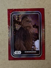 2023 Topps Star Wars NYCC Exclusive Chewbacca Red Sparkle Card d /5