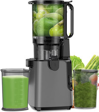 Open Box Juicer Machines with 5.8" Large Feed Chute, Cold Press Juicer for Whole