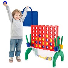 1.9 Feet Giant 4 in A Row Game, Jumbo 4-to-Score Connect Game Set for Kids  ...