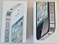 2 Apple iPhone 4s Boxes White  Black, 16gb w/ All New Accessories, NO PHONES