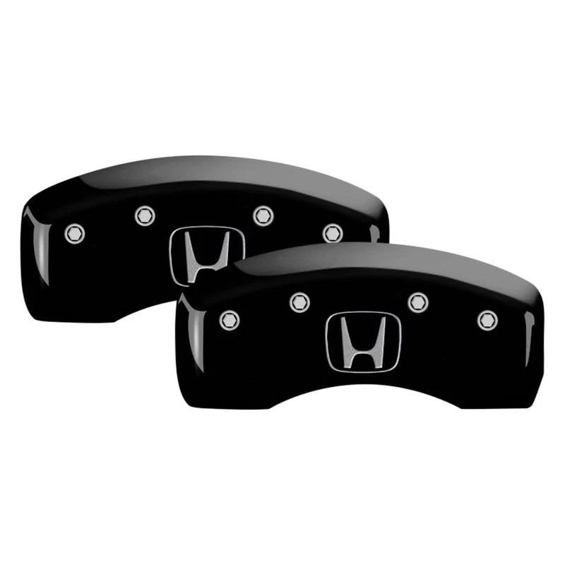 For Honda CR-Z 11-16 Caliper Covers Gloss Black Caliper Covers w Honda / H Logo - Image 2 of 2