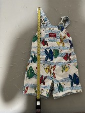 Vintage Oshkosh B'Gosh Vestbak Overalls Sketch Design 3T