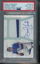 2020 Panini Flawless Daniel Jones Patch Auto /15 #PA-DJO PSA 8