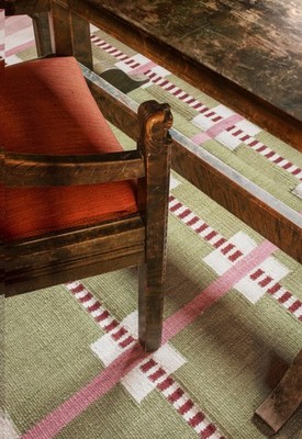Scandinavian Swedish Kilim Wool Rug Boho Handmade Flat weave Modern Living Room