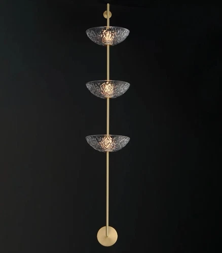 Maxim 24989TCSBR Metropolis 3 Light 56" Wall LED Bathroom Sconce Brass 24989TC - Picture 4 of 5