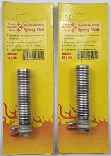 2 Lot FireStik SS-34M Crimp-on Stainless Medium Duty Spring Stud Antenna Mounts