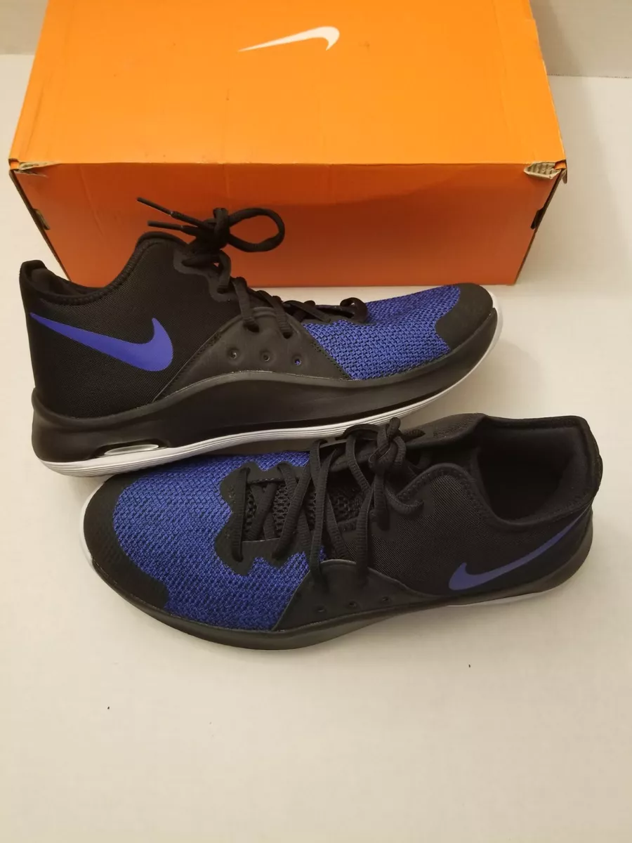 Nike Air Versitile Ill Ankle High Basketball Shoes Black Blue Mens Size 9.5 W 11