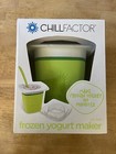 NEW Chill Factor Frozen Yogurt Maker (Green) Make Frozen Yogurt in Minutes