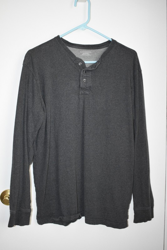 Covington long sleeve gray Henley (M 38-40) - EXCELLENT condition