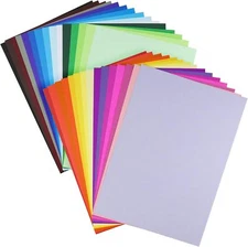 60 Pack A4 Size Colorful Cardstock 30 Assorted Colors Card Stock Papers Thick...