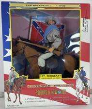 Soldiers of the World Mounted Calvary 1ST Sergeant Civil War Figure NIB VTG 1997