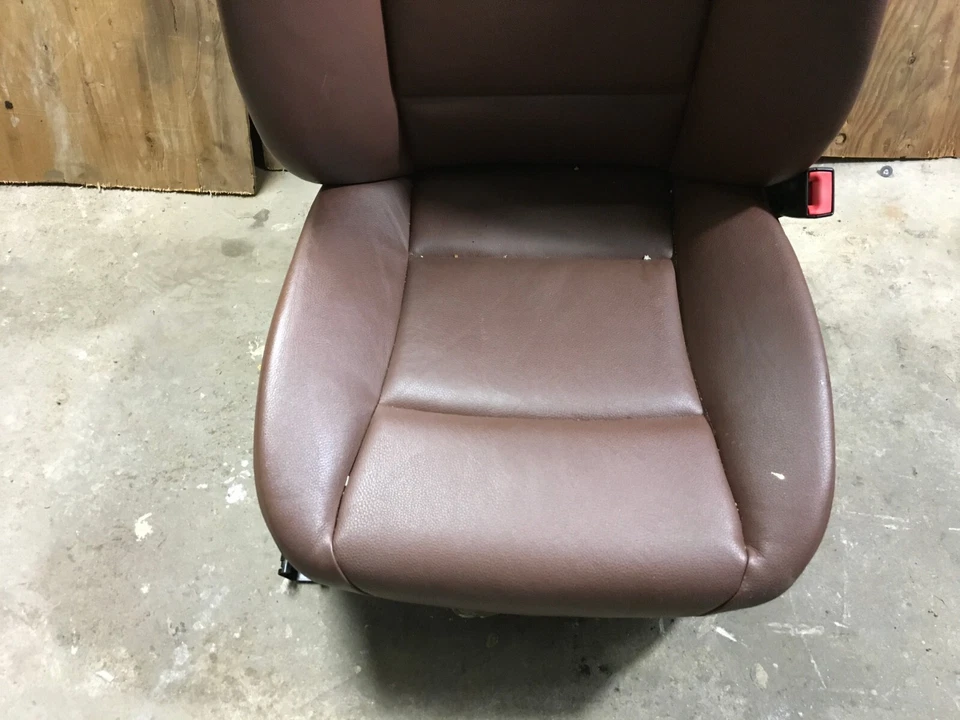 BMW 528I 535I 550I 2011-2016 sedán asiento delantero derecho cuero marrón canela OEM. Foto 3 de 4