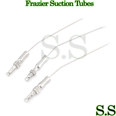 Canule D'aspiration Chirurgicale Frazier 2.67mm - Acier Inoxydable - Neuf - Pour ORL, Chirurgie
