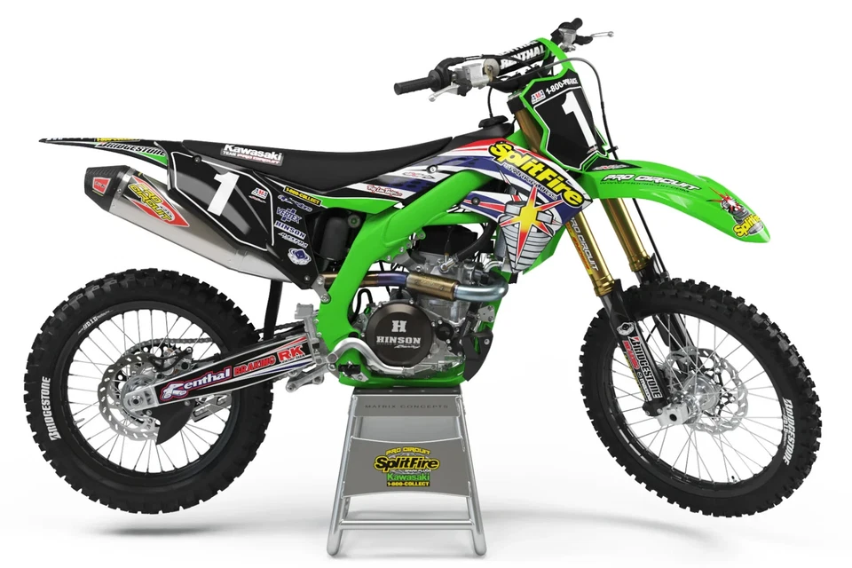 1999 Splitfire Pro Circuit Graphic Kit Kawasaki - Image 2 of 4