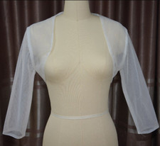 Half sleeve tulle jacket wedding jacket bridal Bolero Cape Bridal Shrug Wrap