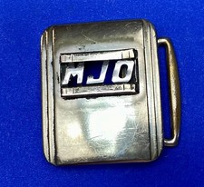 Vintage Custom Letters MJO Initial Monogram Vintage Swank Formal Belt Buckle