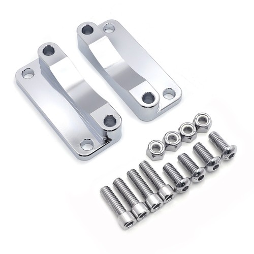 Chrome Front Fender Relocator Kit For Harley Touring FLHT FLHR 2003-2013 - Bild 6 von 7