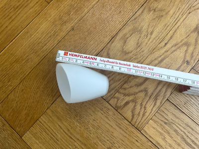 Lampenschirm Ersatzglas Glasschirm 10 mm G4 abgeschrägt weiß Tulpe MII