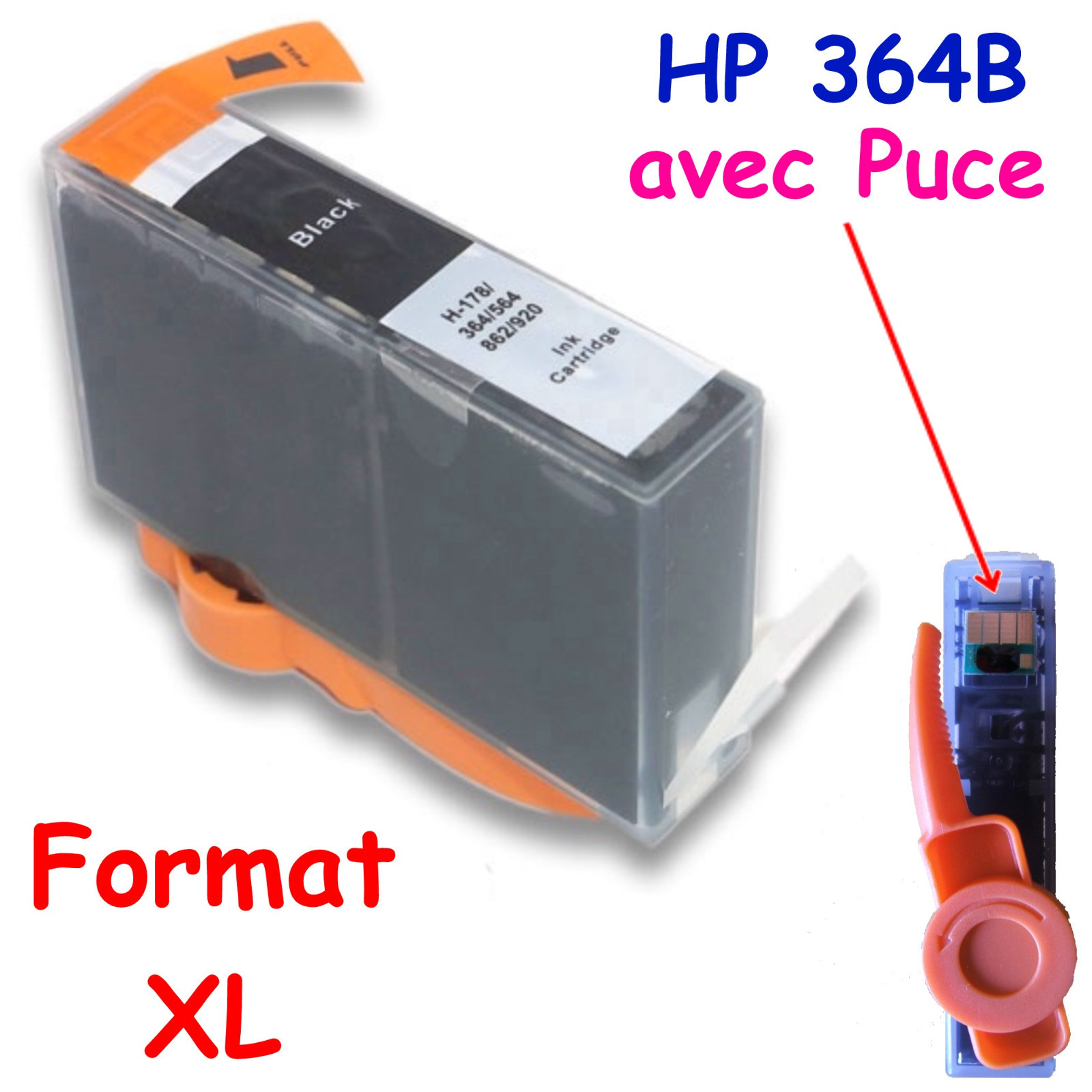 Pack De 4 Cartouches D'encre Génériques HP 364 XL - Compatible DeskJet, OfficeJet...
