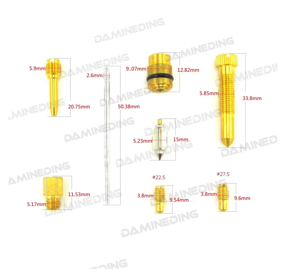 2 X Kit de reparación de reconstrucción de carburador RZ350 más 1 kit de reparación de petcock de combustible EE. UU. Foto 3 de 4
