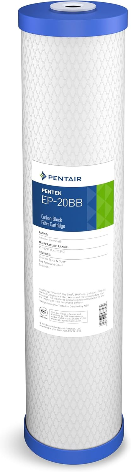 Pentair  EP-20BB Big Blue Carbon Water Filter, 20-Inch, Whole House Carbo