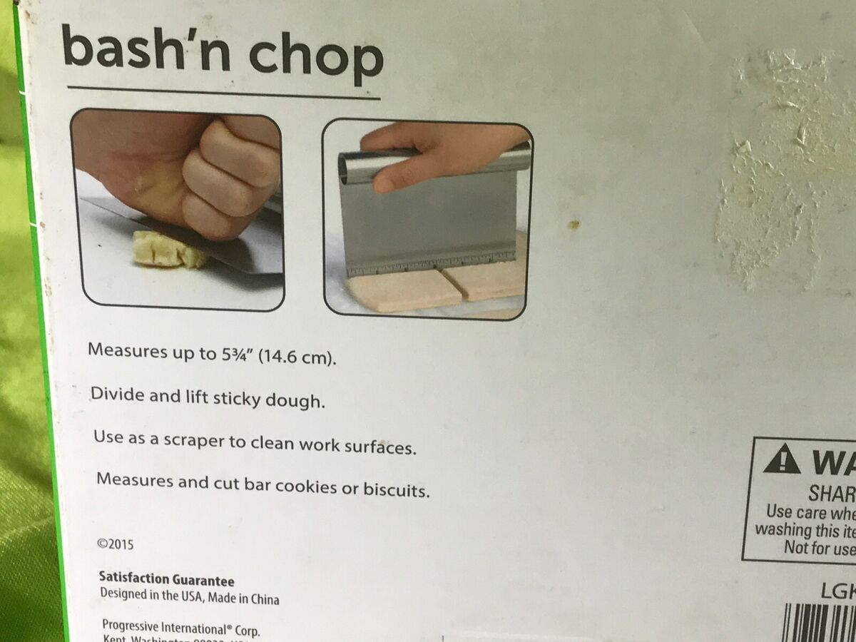 Progressive Bash 'n Chop Stainless Steel Bench Scraper