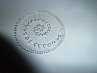 Kenner Spirograph  #80 clear Replacement Wheel Gear Bar excellent
