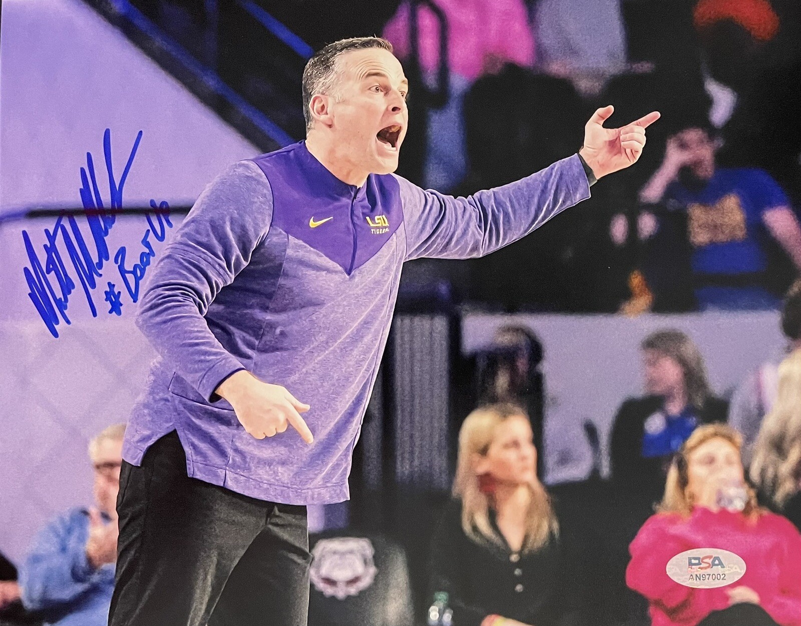 Matt Mcmahon Autographed Signed LSU Tigers 8x10 Photo PSA/DNA COA 