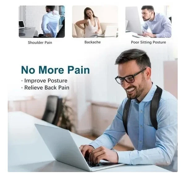 Posture corrector│ITHROUGH│Adjustable│Comfortable│Black - Image 3 of 4