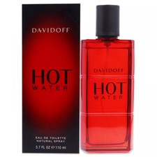 Hot Water Davidoff Men 3.7 oz 110 ml Eau De Toilette Spray Nib Factory Sealed