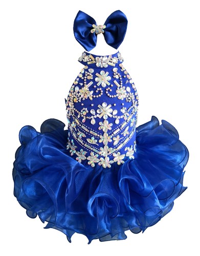 Jenniferwu Baby Girls Tulle Princess Wedding Party Handmade Beaded Dress 3T
