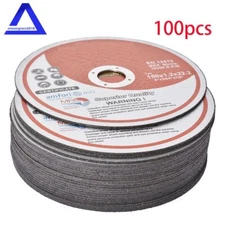 100Pcs 6" × .045" × 7/8" Cut-off Wheel - Metal & Stainless Steel Cutting Discs