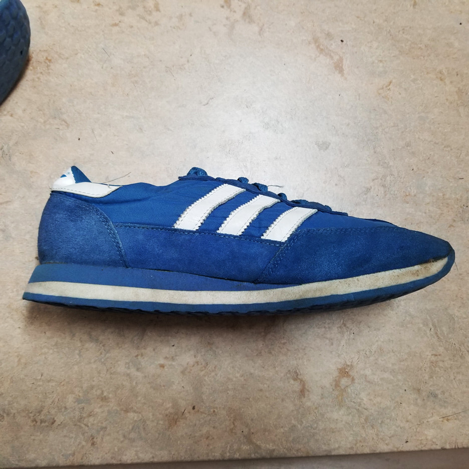 Vintage Adidas Jupiter Men’s Blue 078109 OG Box Taiwan Retro Running Shoes Rare VTG Adidas Lady Jupiter Shoes 70s Tennis Trainers 80s  main image 3