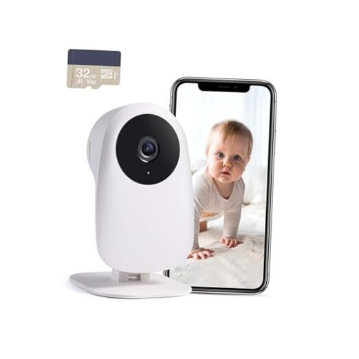Baby Monitor Camera, Baby Monitor with Camera and SD Card, 2K with SD card-image