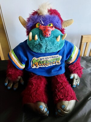 Vintage My Football Monster 1986 AmToy My Pet Monster 80