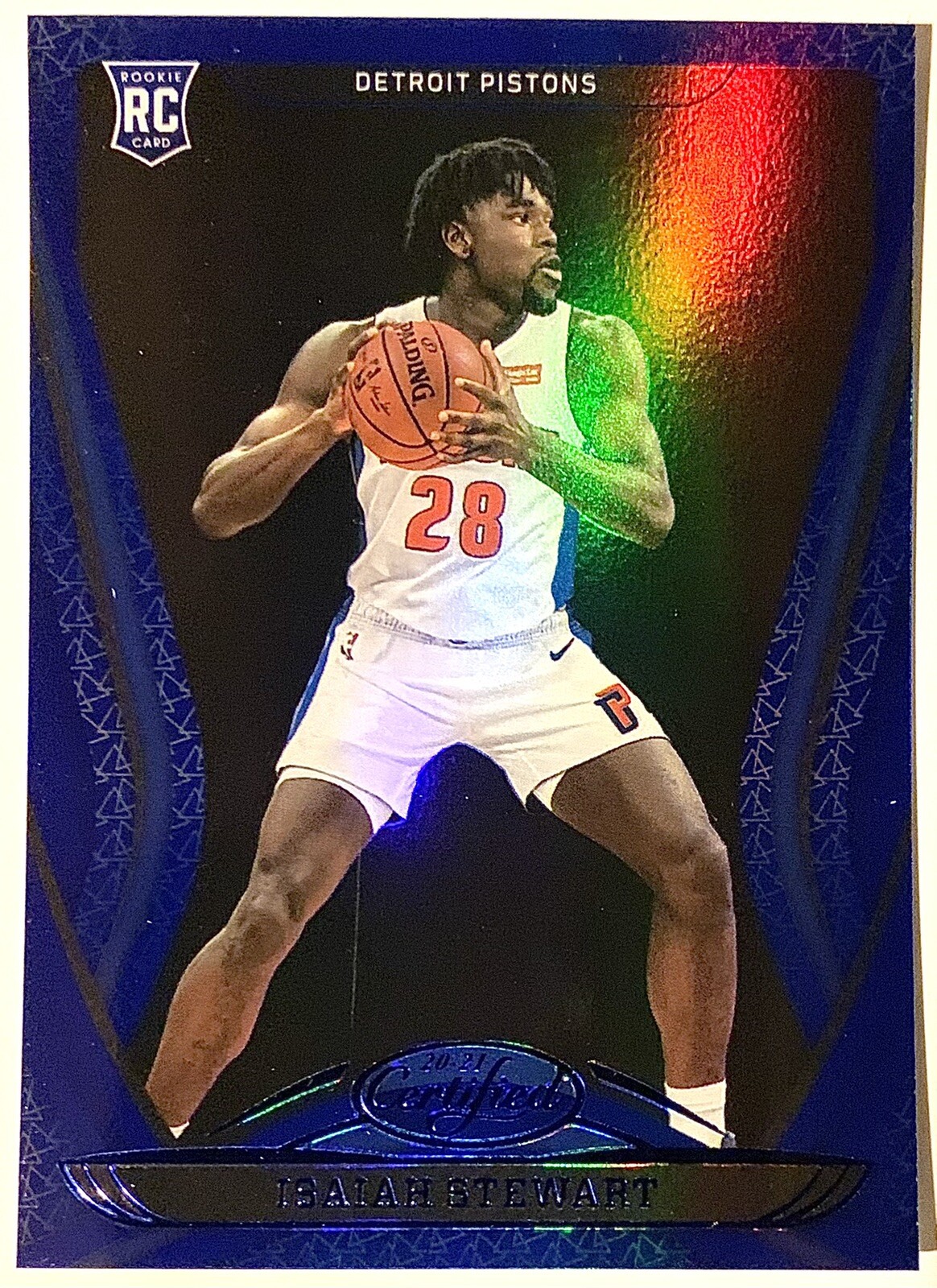 2020-21 Panini Certified ISAIAH STEWART Rookie MIRROR BLUE #185 Pistons RC