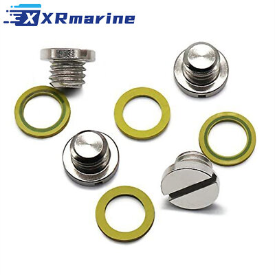 2 PCS Marine Drain Plug Schraube Kits 10-79953Q2 Für Quecksilber MERCRUISER